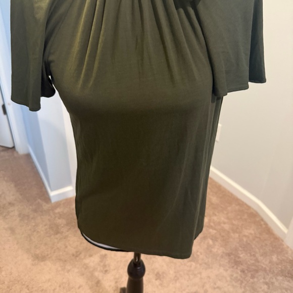 Ralph Lauren Olive Blouse with Neck Tie nwot. - Picture 3 of 9